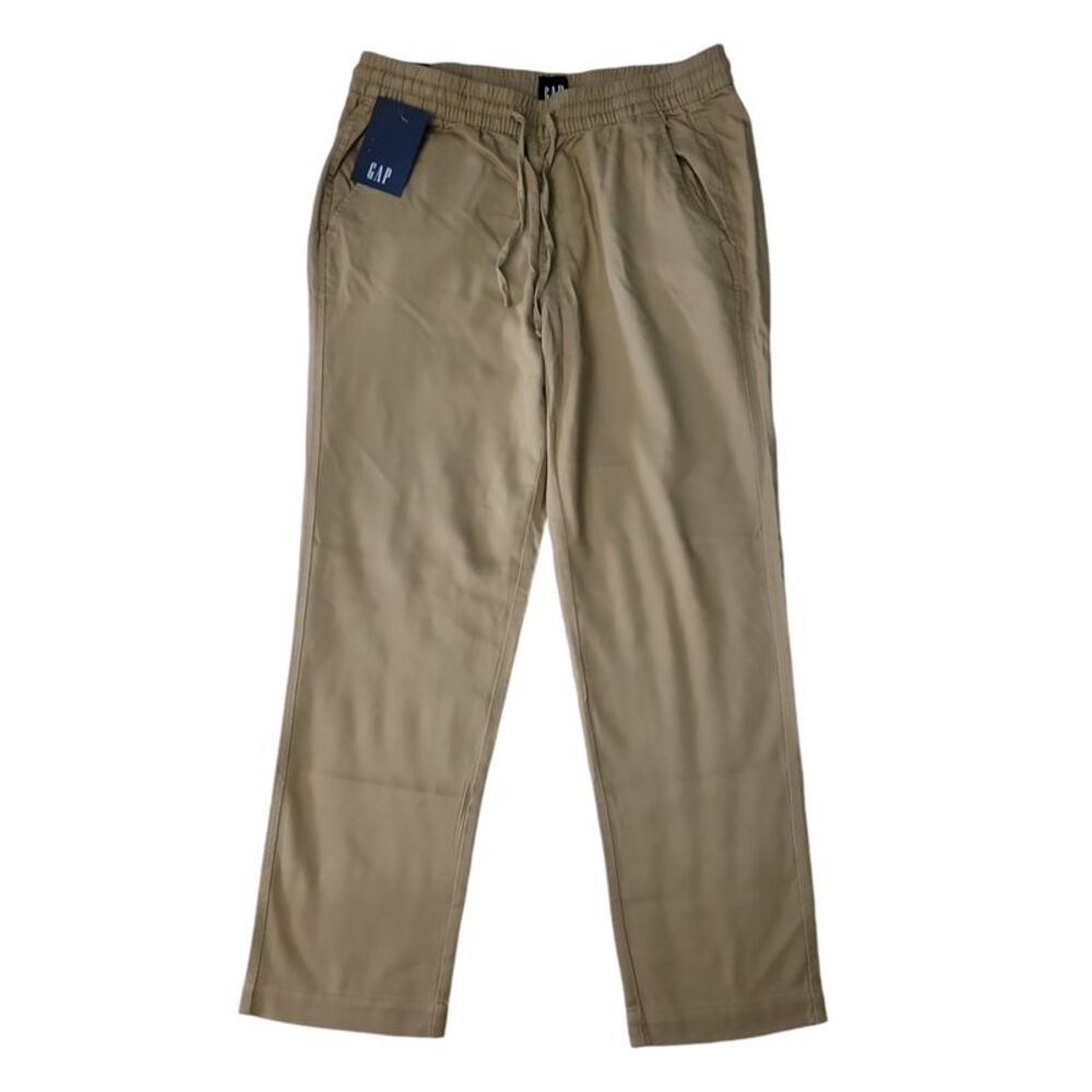 GAP Men's Khaki Drawstring Casual Pants